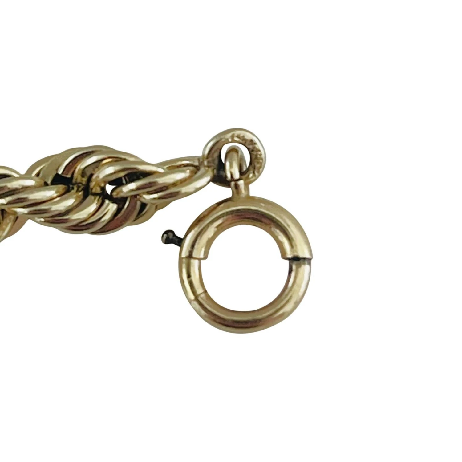 Unknown 14 Karat Yellow Gold Solid Heavy Long Rope Chain Necklace 9 Unknown 14 Karat Yellow Gold Solid Heavy Long Rope Chain Necklace – Image 7