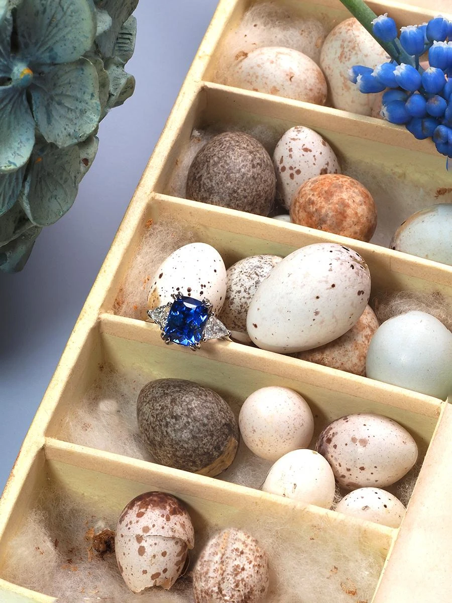 Unknown Sapphire Ring Diamond Wedding Band White Gold Blue Gemstone 20 Unknown Sapphire Ring Diamond Wedding Band White Gold Blue Gemstone – Image 18