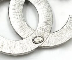 Chanel Brand New Classic Silver CC Baguette Crystal Brooch -Mode Bijouterie Magasin sil cc princess baguette br 3 master