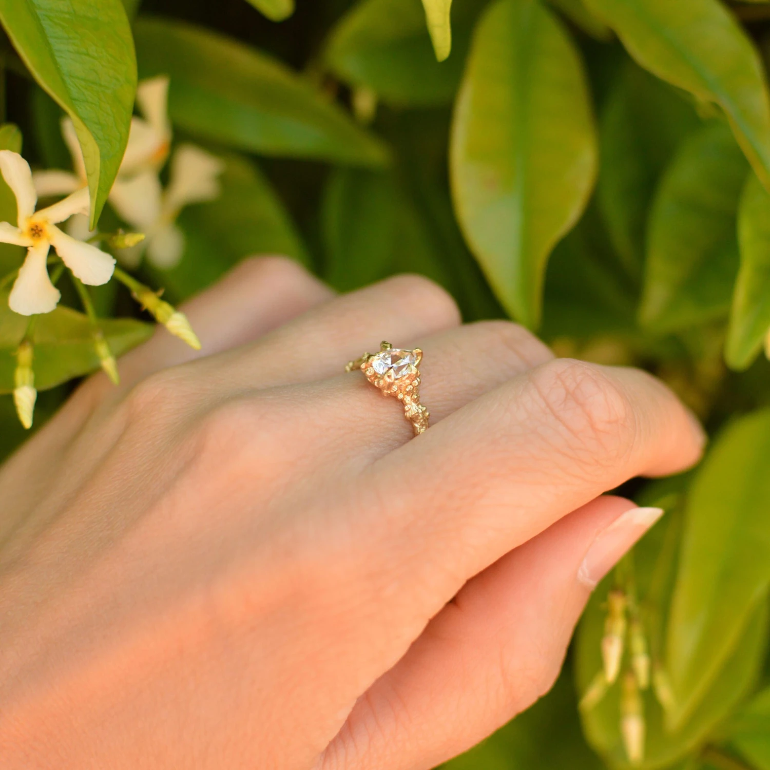 Solid 18 Carat Gold Sunken Treasure Sapphire Ring By Lucy Stopes-Roe 5 Solid 18 Carat Gold Sunken Treasure Sapphire Ring By Lucy Stopes-Roe – Image 3