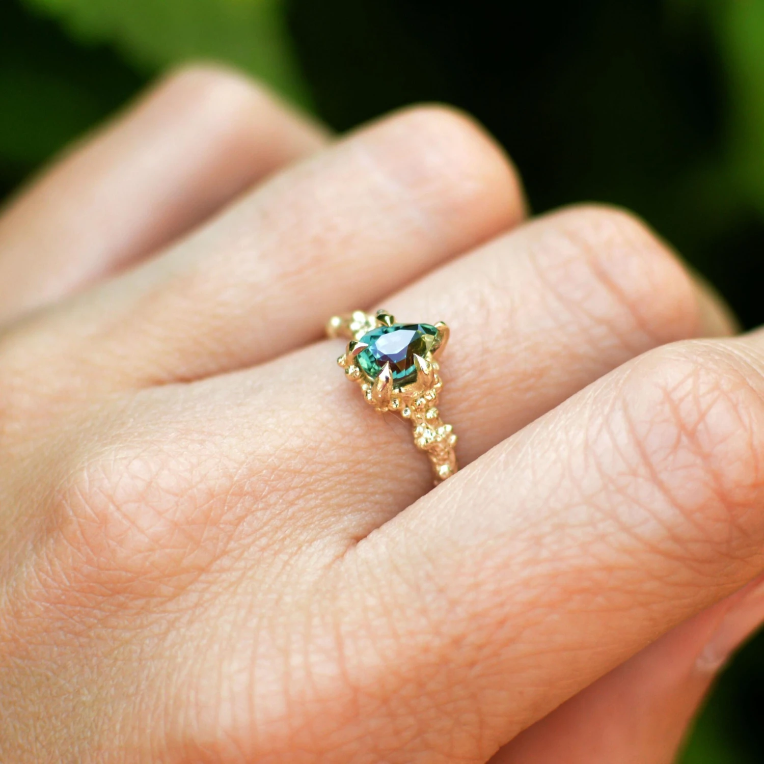 Solid 18 Carat Gold Sunken Treasure Sapphire Ring By Lucy Stopes-Roe 7 Solid 18 Carat Gold Sunken Treasure Sapphire Ring By Lucy Stopes-Roe – Image 5