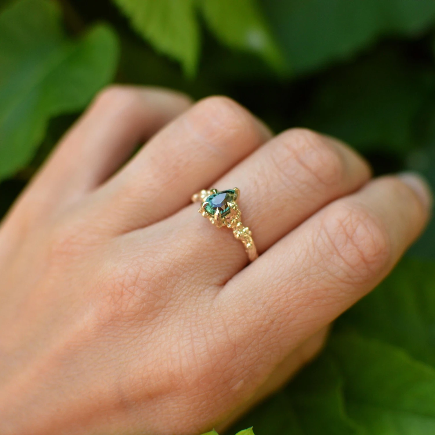 Solid 18 Carat Gold Sunken Treasure Sapphire Ring By Lucy Stopes-Roe 12 Solid 18 Carat Gold Sunken Treasure Sapphire Ring By Lucy Stopes-Roe – Image 10