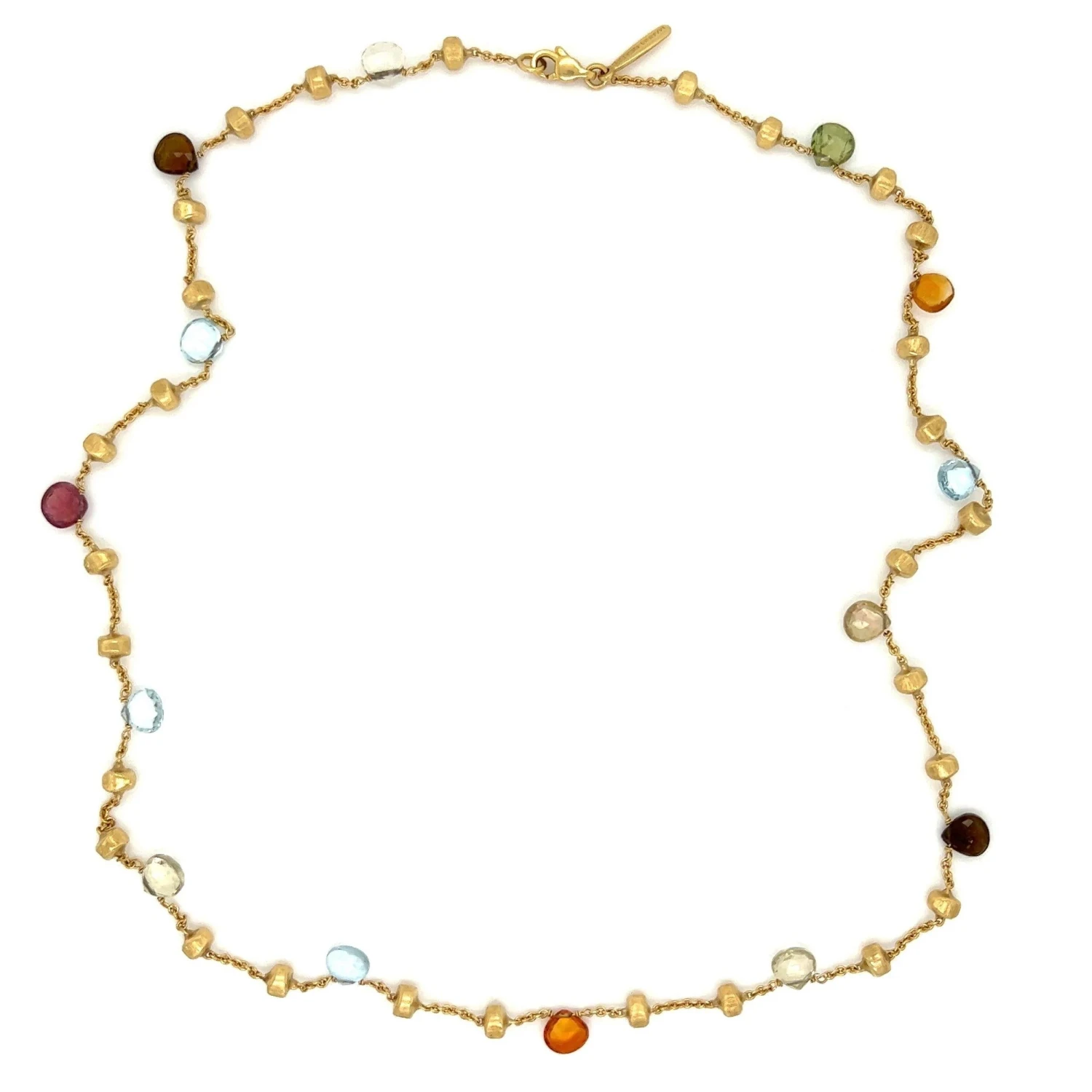 Designer MARCO BICEGO Vintage Paradise Multi Gemstone And Gold Bead Necklace 4 Designer MARCO BICEGO Vintage Paradise Multi Gemstone And Gold Bead Necklace – Image 2