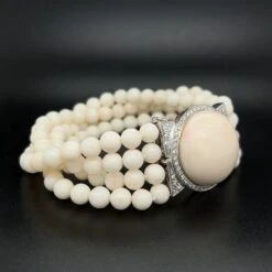 Multi Strand Coral And Diamond Gold Vintage ARMANDO DE FALCO Bracelet 9 Multi Strand Coral And Diamond Gold Vintage ARMANDO DE FALCO Bracelet -Mode Bijouterie Magasin tp8 master 4