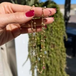 Designer MARCO BICEGO Vintage Paradise Multi Gemstone And Gold Bead Necklace 8 Designer MARCO BICEGO Vintage Paradise Multi Gemstone And Gold Bead Necklace -Mode Bijouterie Magasin tp9 master