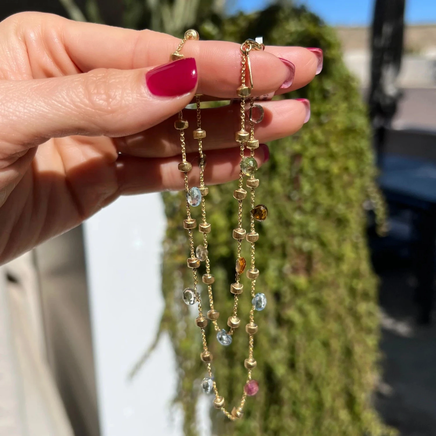 Designer MARCO BICEGO Vintage Paradise Multi Gemstone And Gold Bead Necklace 5 Designer MARCO BICEGO Vintage Paradise Multi Gemstone And Gold Bead Necklace – Image 3