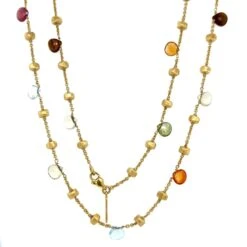 Designer MARCO BICEGO Vintage Paradise Multi Gemstone And Gold Bead Necklace 9 Designer MARCO BICEGO Vintage Paradise Multi Gemstone And Gold Bead Necklace -Mode Bijouterie Magasin tp master 1