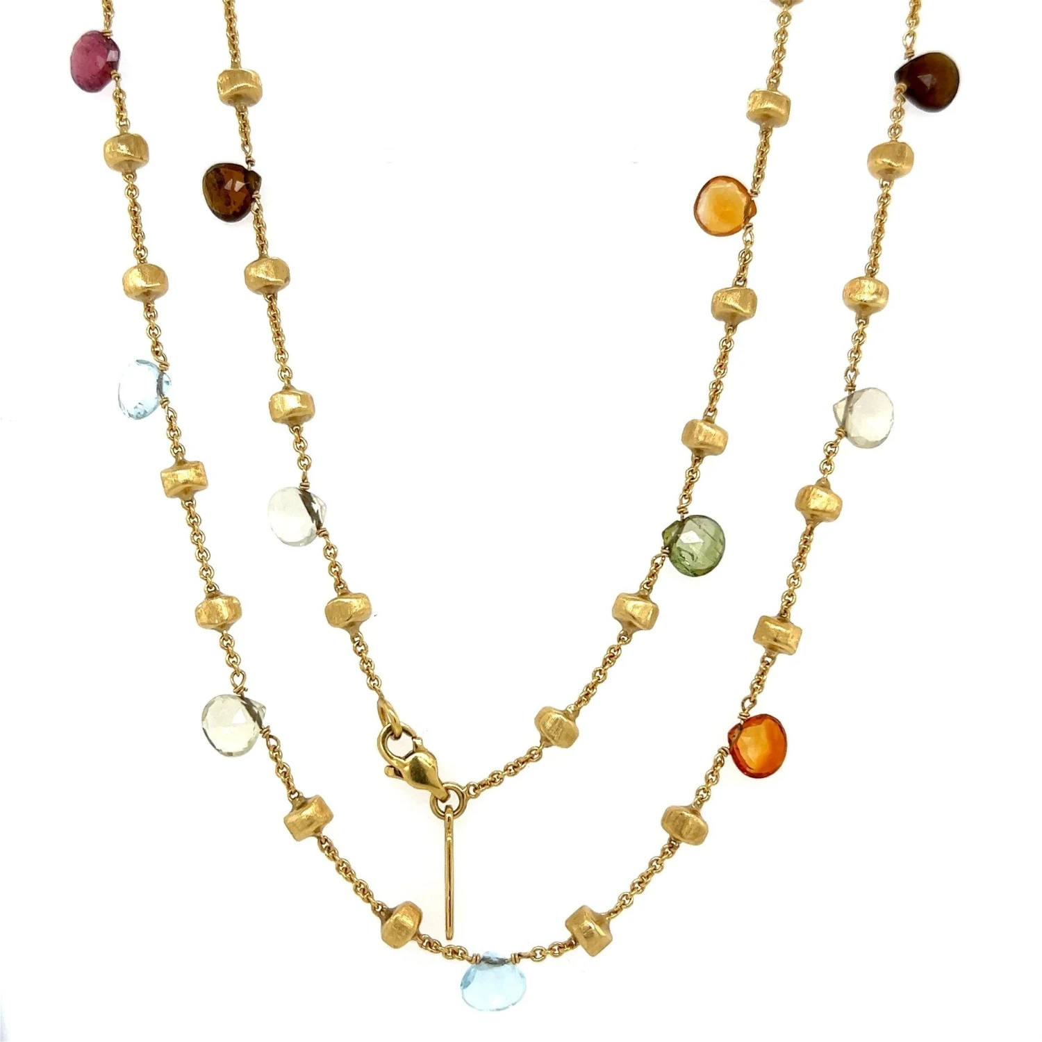 Designer MARCO BICEGO Vintage Paradise Multi Gemstone And Gold Bead Necklace 6 Designer MARCO BICEGO Vintage Paradise Multi Gemstone And Gold Bead Necklace – Image 4
