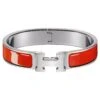 Hermes Clic H Bracelet Rouge Jumping Enamel Size PM 17cm