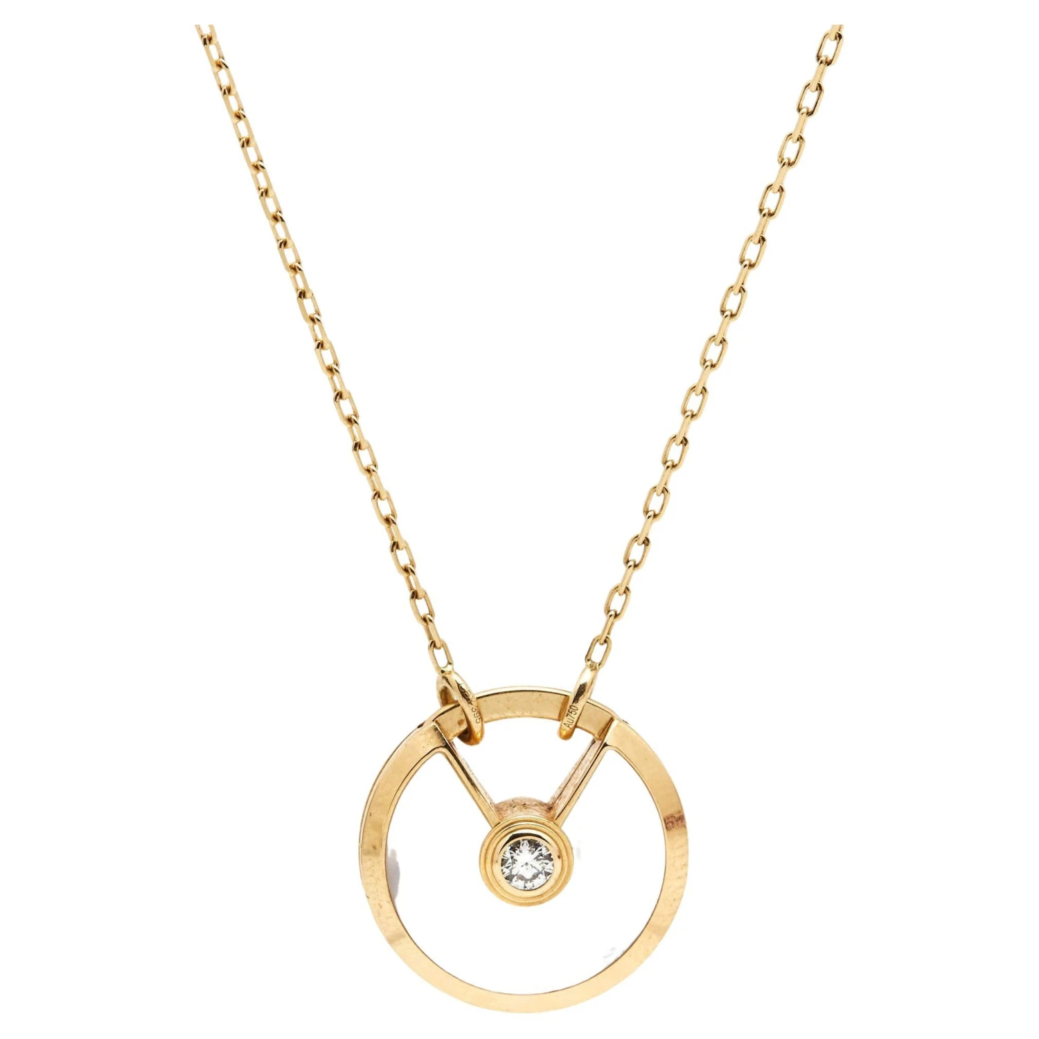 Cartier Amulette De Cartier Mother Of Pearl Diamond 18k Yellow Gold Small Model 3 Cartier Amulette De Cartier Mother Of Pearl Diamond 18k Yellow Gold Small Model