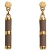 Hermes Hinge Earrings, Small Model Oakum