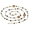 Chanel CC 3 Logos Crystal Pearl & Beaded Long Necklace